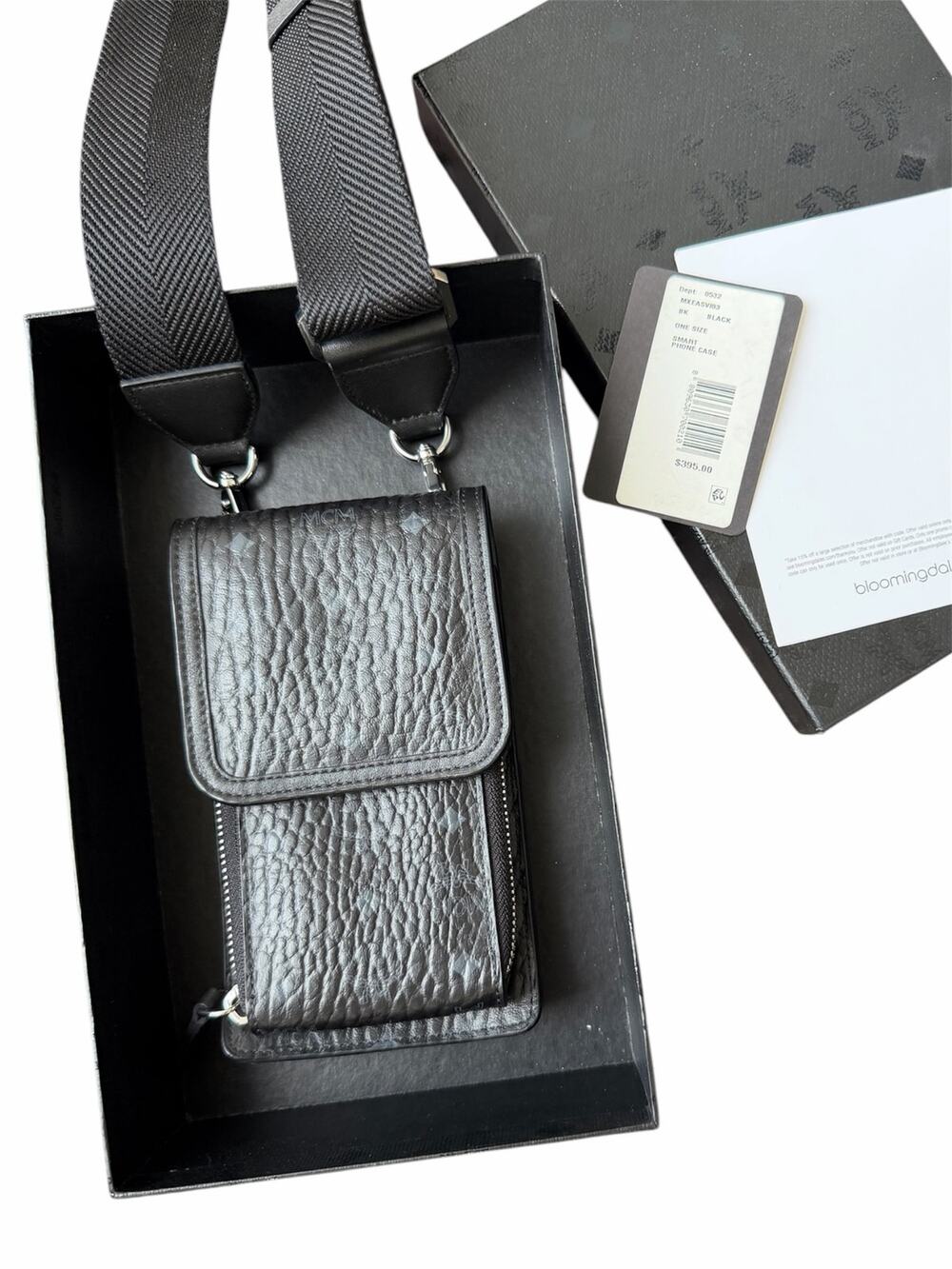 MCM Leather Phone Pouch Holder BRAND NEW